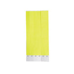 100 Yellow Tyvek Wristbands