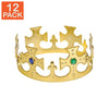 Gold Jeweled Crown (pack of 12)