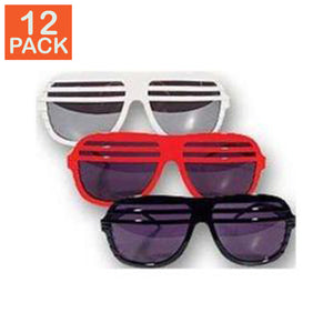 Lunettes de soleil Superstar assorties à fentes (paquet de 12)