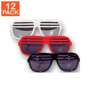 Assorted Slotted Superstar Sunglasses  (pack of 12)