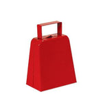4" red cowbell