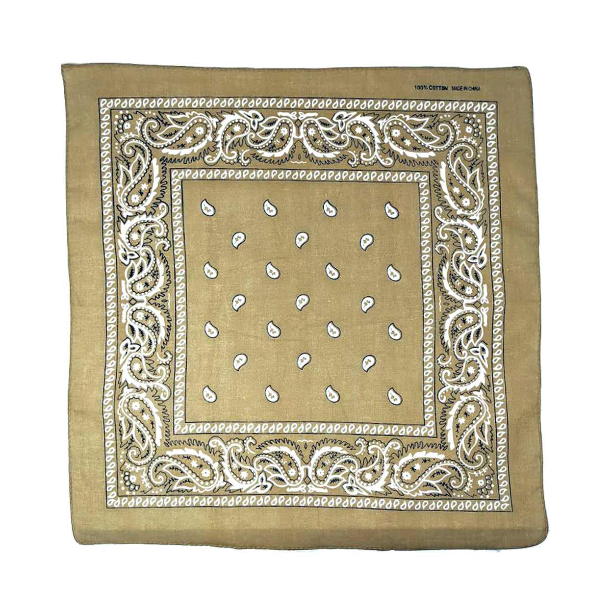 Sand Paisley Bandanas (pack of 12)