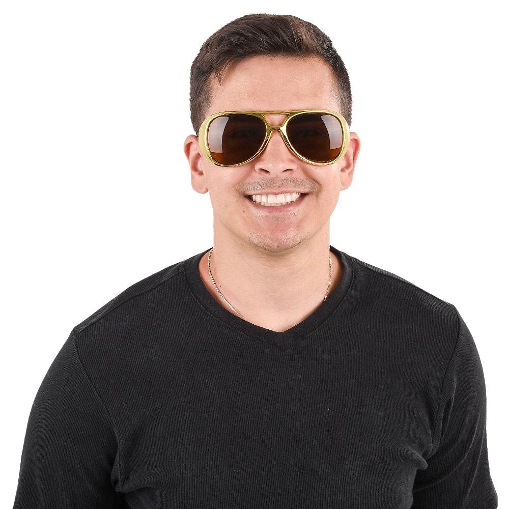 Gold RockStar Sunglasses  One Way Novelties (Canada) – One Way