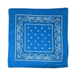 Bandanas paisley turquoise (paquet de 12)