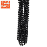 144 perles noires de Mardi Gras