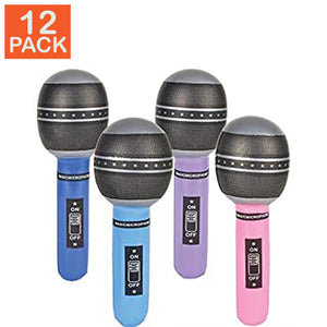 Inflatable Microphones (pack of 12)