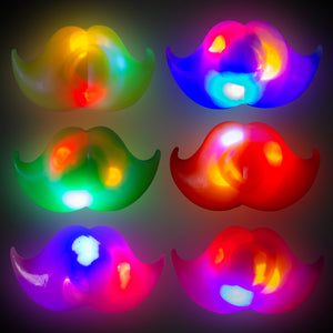 Moustache LED - Jelly Rings (paquet de 24)