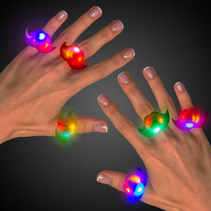 Moustache LED - Jelly Rings (paquet de 24)