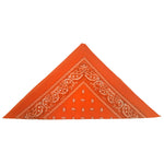 Orange Paisley Bandanas (pack of 12)