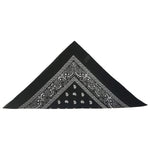 Bandanas paisley noirs (paquet de 12)