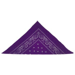 Bandana paisley mauve (paquet de 12)