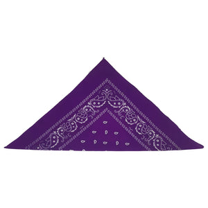 Bandana paisley mauve (paquet de 12)