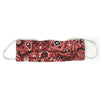 Masque en coton paisley rouge - adulte